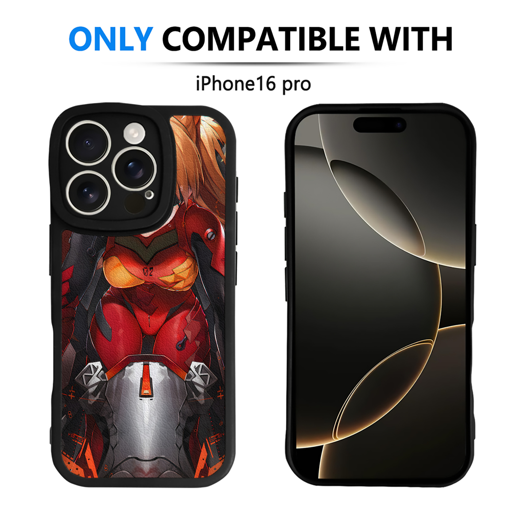 （画像用） EVA 新世紀エヴァンゲリオン 【iPhone 16シリーズ対応】シリコンスマホケース（レザー調） 材質：シリコン